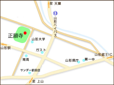 正願寺地図
