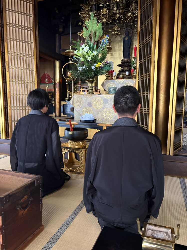 納骨式の様子